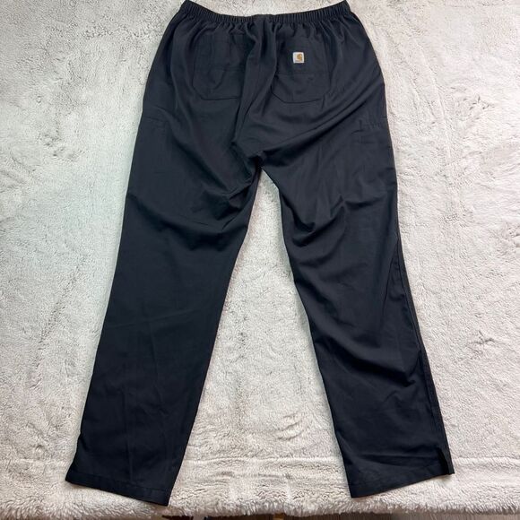 Carhartt Force Scrub Pants Womens Size Large Nursing Uniform Light Weight Black - Picture 6 of 7